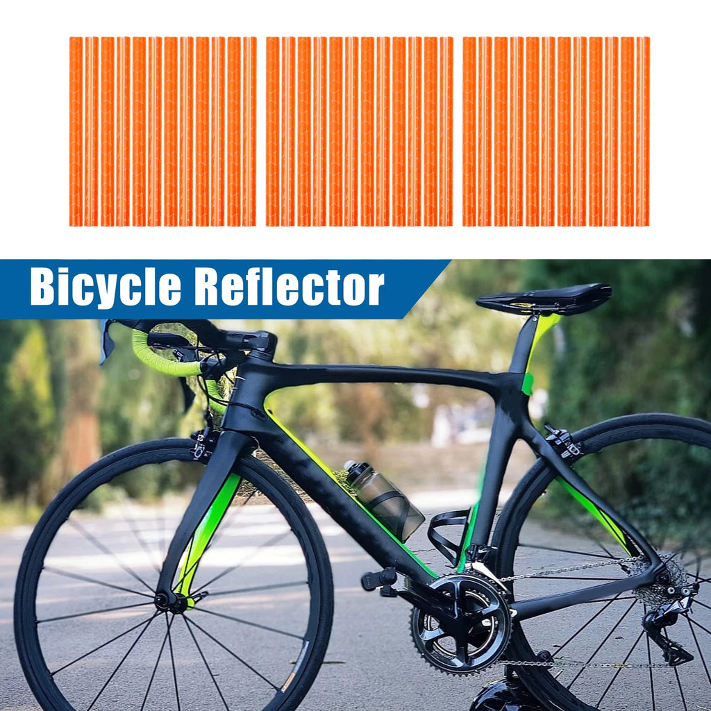 Bicycle Reflector Set Heavy Duty for Bike ABS Orange (36 Pack)
