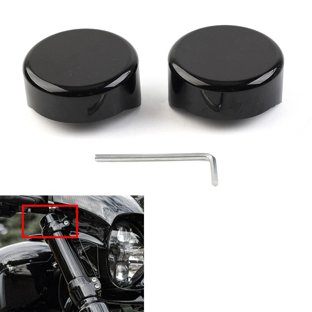 Black Upper Fork Cap for Harley Softail Breakout FXBR FXBRS (2018–2022)