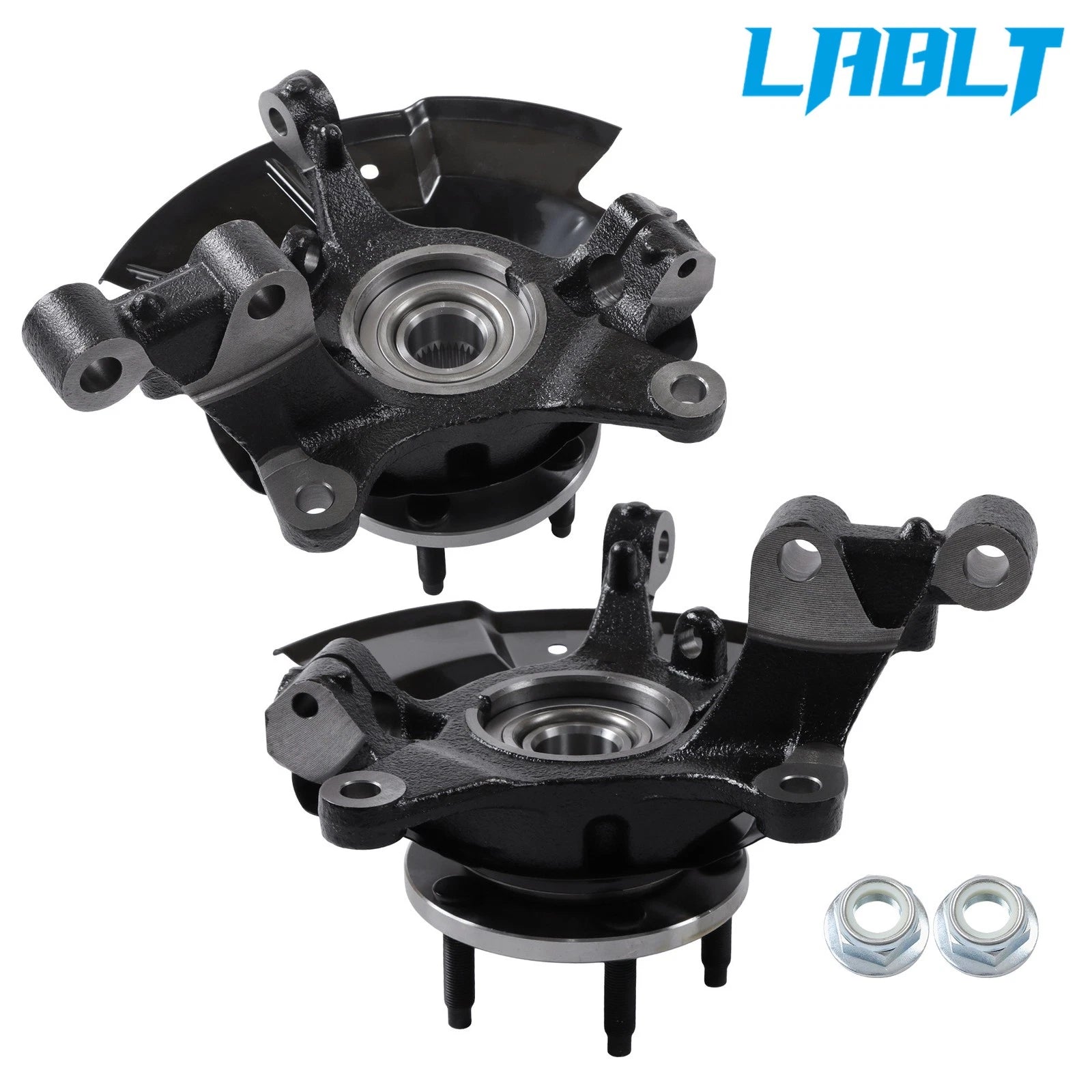 2X Front Wheel Hub Bearing Steering Knuckle Assembly for Ford Edge (2011–2014)