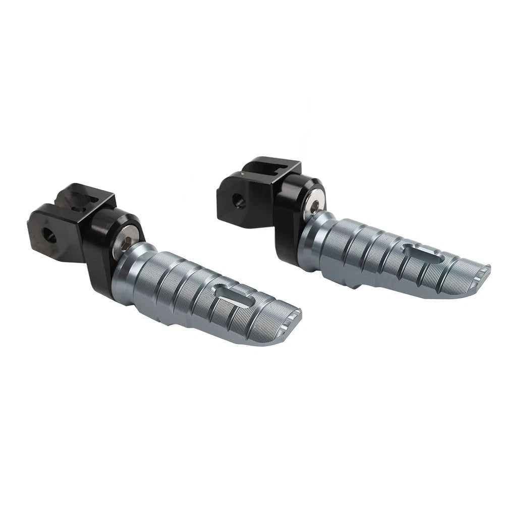 Grey Front Footrests Foot Pegs for Ducati Monster 821 Dark (2014–2020)