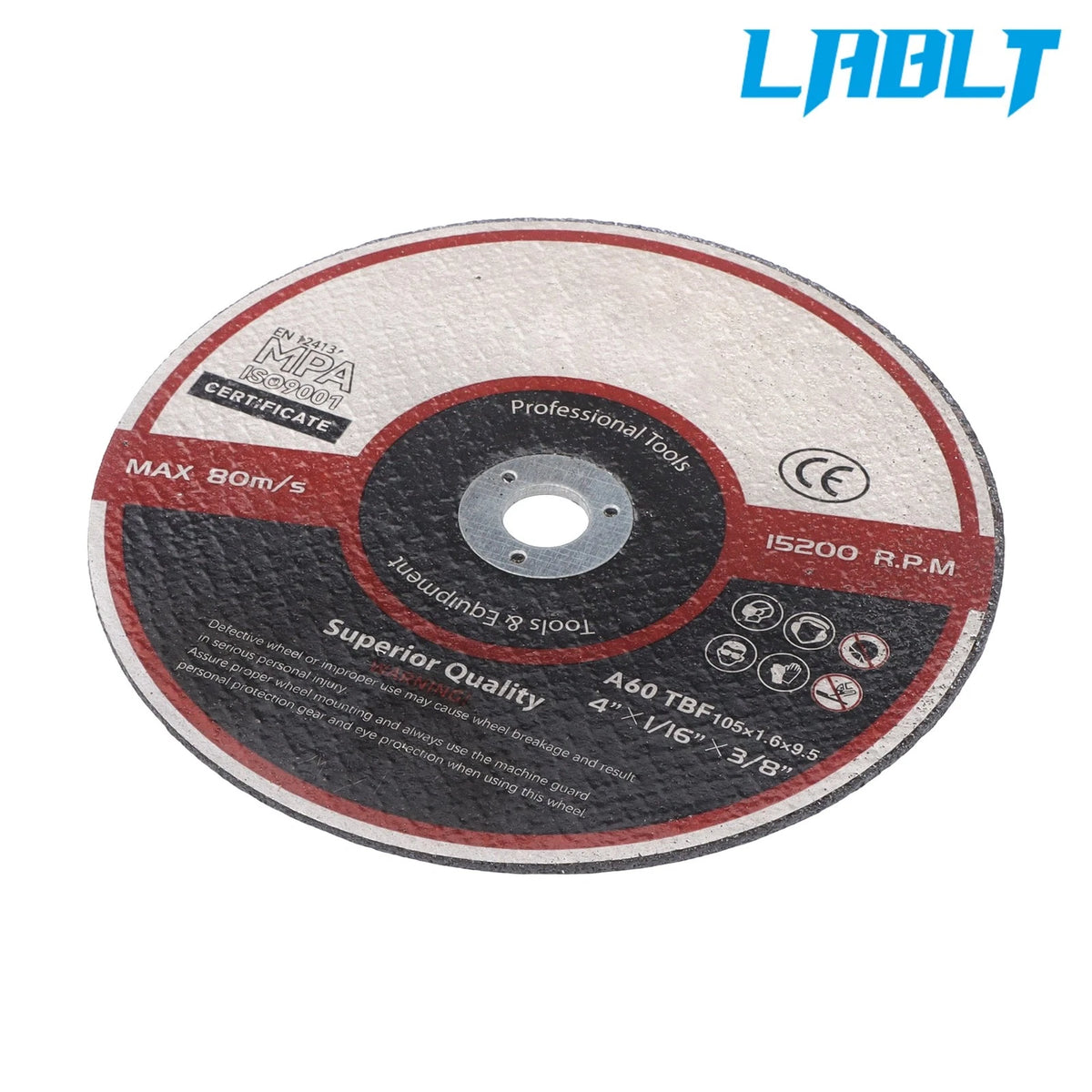 25 Pack Cut-Off Wheels for Metal & Stainless Steel (4"×1/16"×3/8")