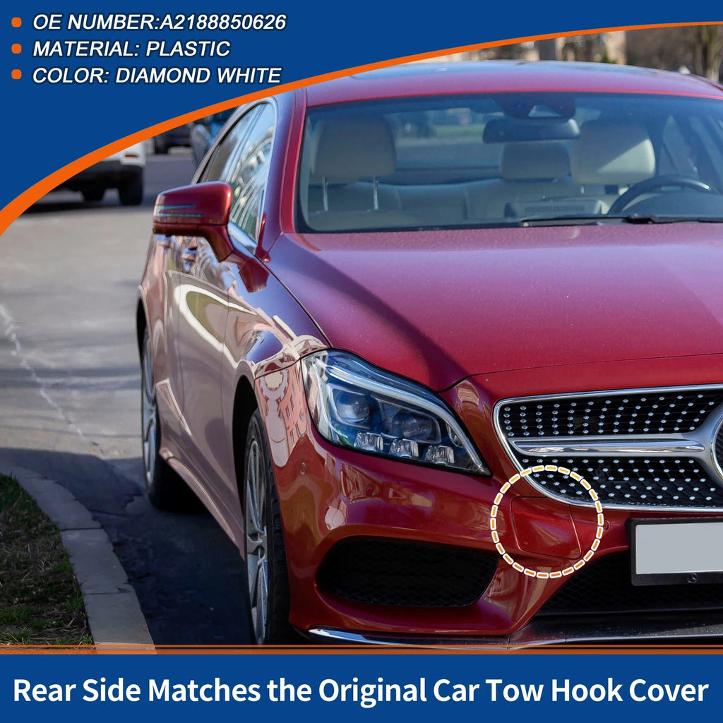 Front Tow Hook Cover Replacement for Mercedes-Benz A-Class (2013–2018)