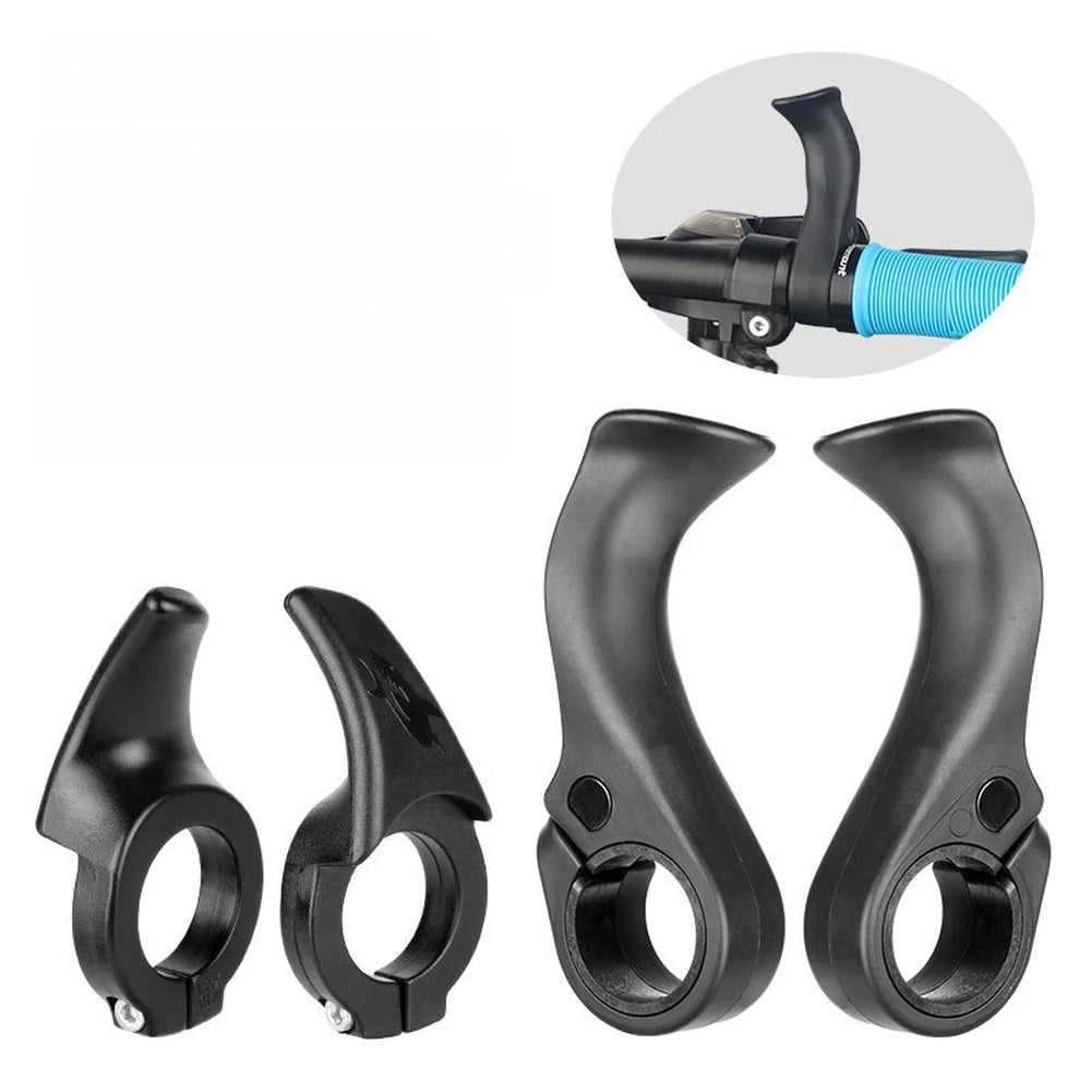 Handlebar Grip Pair for Mountain Bike (Nylon, Thumb Rest)