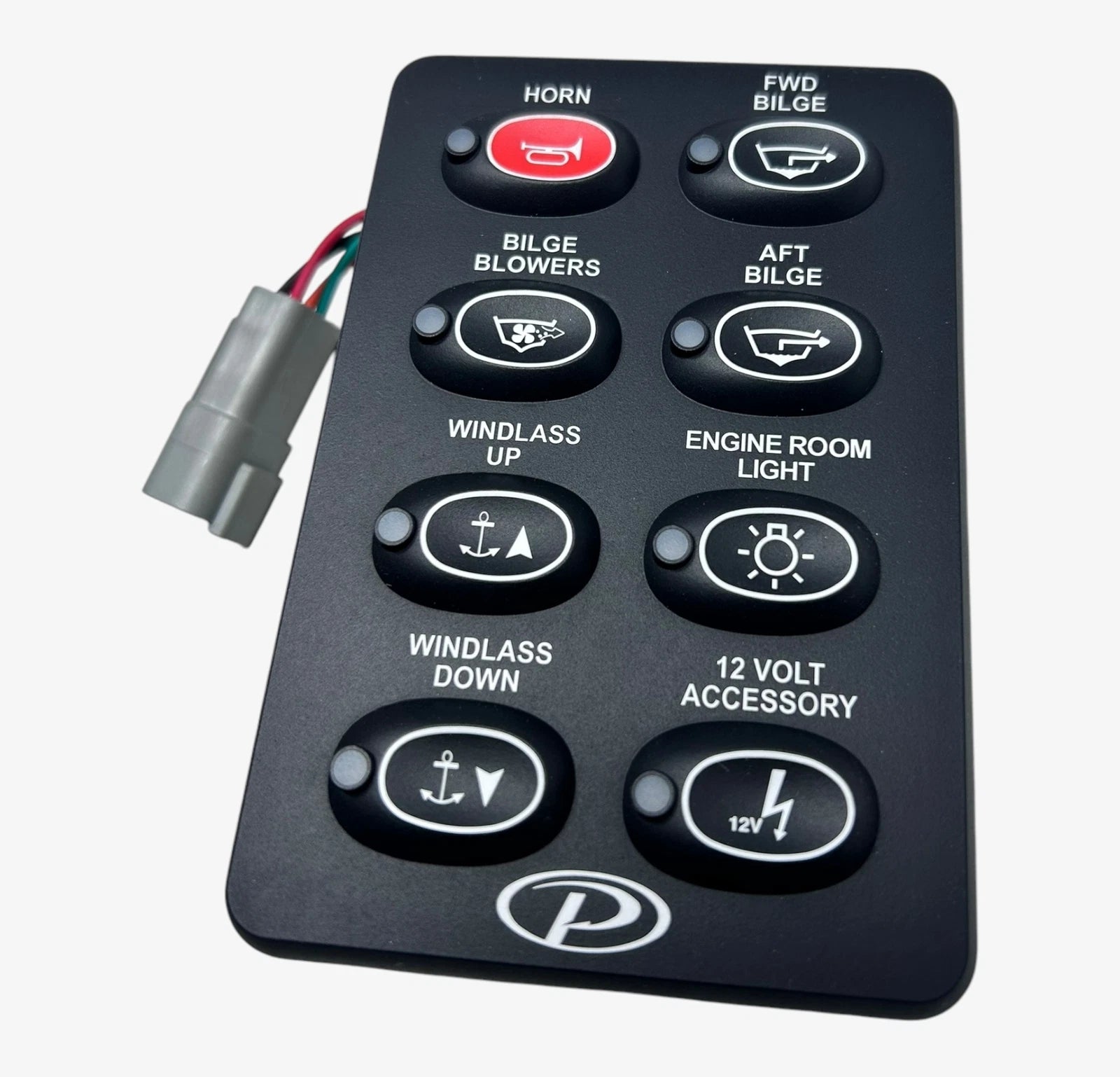 Vertical Multi Function 8 Position Helm Switch Panel for Pursuit Boats