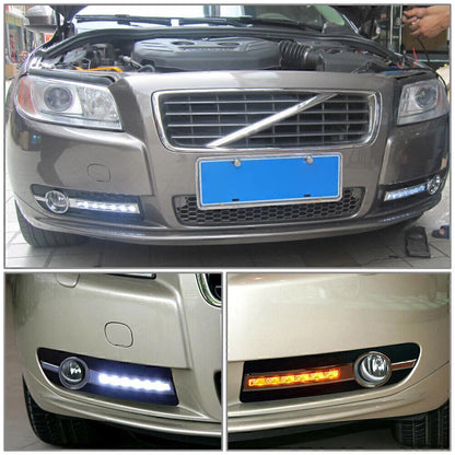 Front Bumper Grille LED Daytime Running Lights for Volvo S80 S80L (2007–2013)