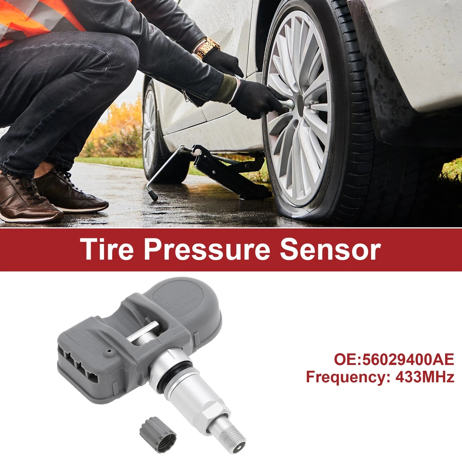 Tire Pressure Sensor Replacement for Dodge Challenger (2008–2021) 433MHz