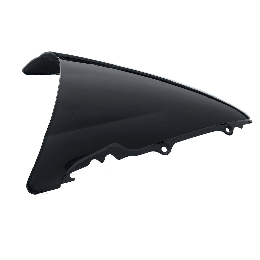 Black Dual Bubble Windshield for Yamaha YZF R6 (2003–2005) PMMA
