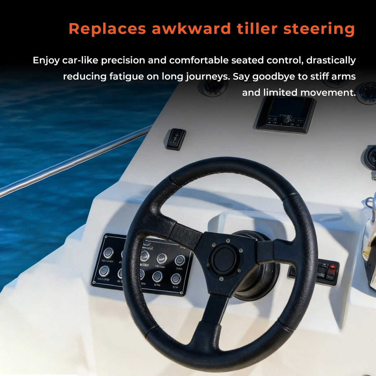 Rotary Steering System for Outboard Boats (17 Feet) SS13217