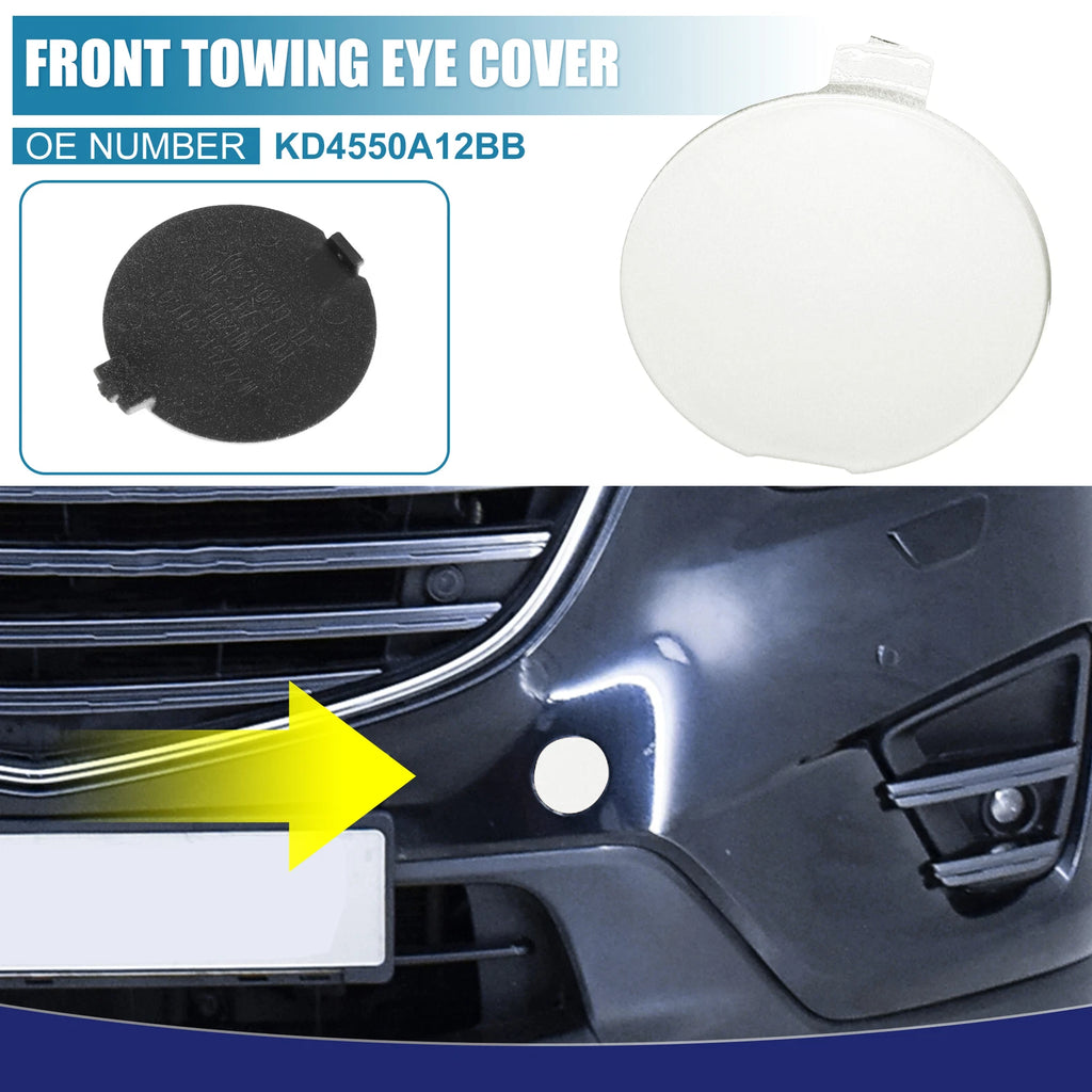 Front Bumper Tow Hook Cover Replacement for Mazda CX-5 (2013–2016)