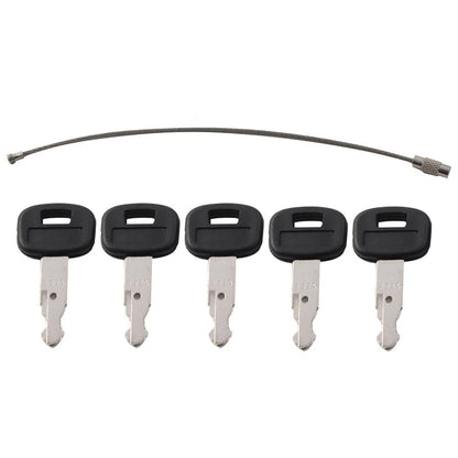 5 Ignition Keys for Kubota Mini Excavator, Backhoe
