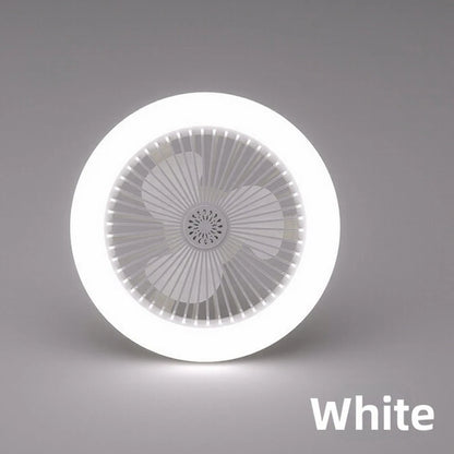 Ceiling Fan Light E27 Compatible for Indoor Use - 3 Fan Settings, 3 Light Modes