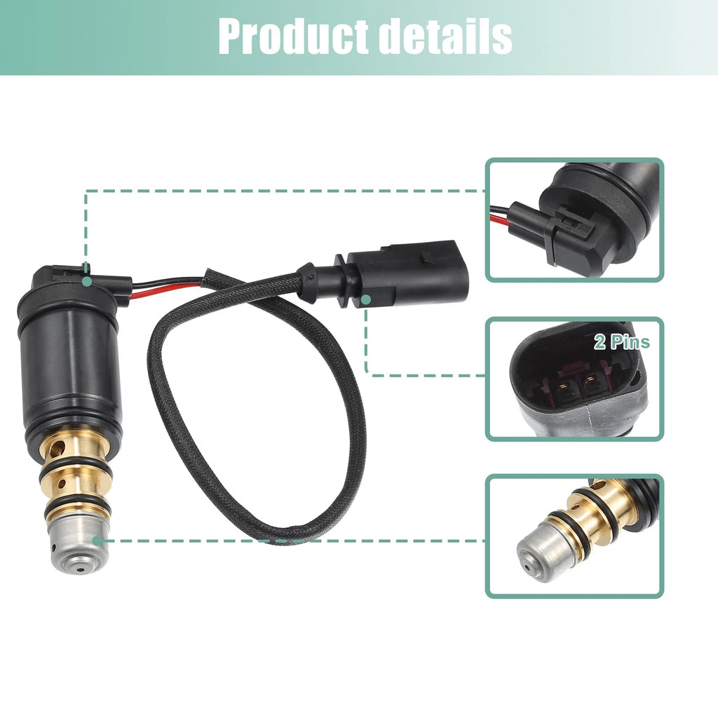 AC Compressor Control Solenoid Valve Replacement for Volkswagen Passat (2002–2005)