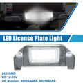 White LED License Plate Light Assembly for Dodge Dart (2013–2016)