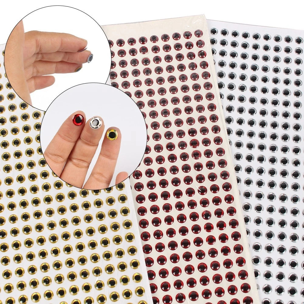 3D Fish Eye Stickers for Lures (100 Pack)