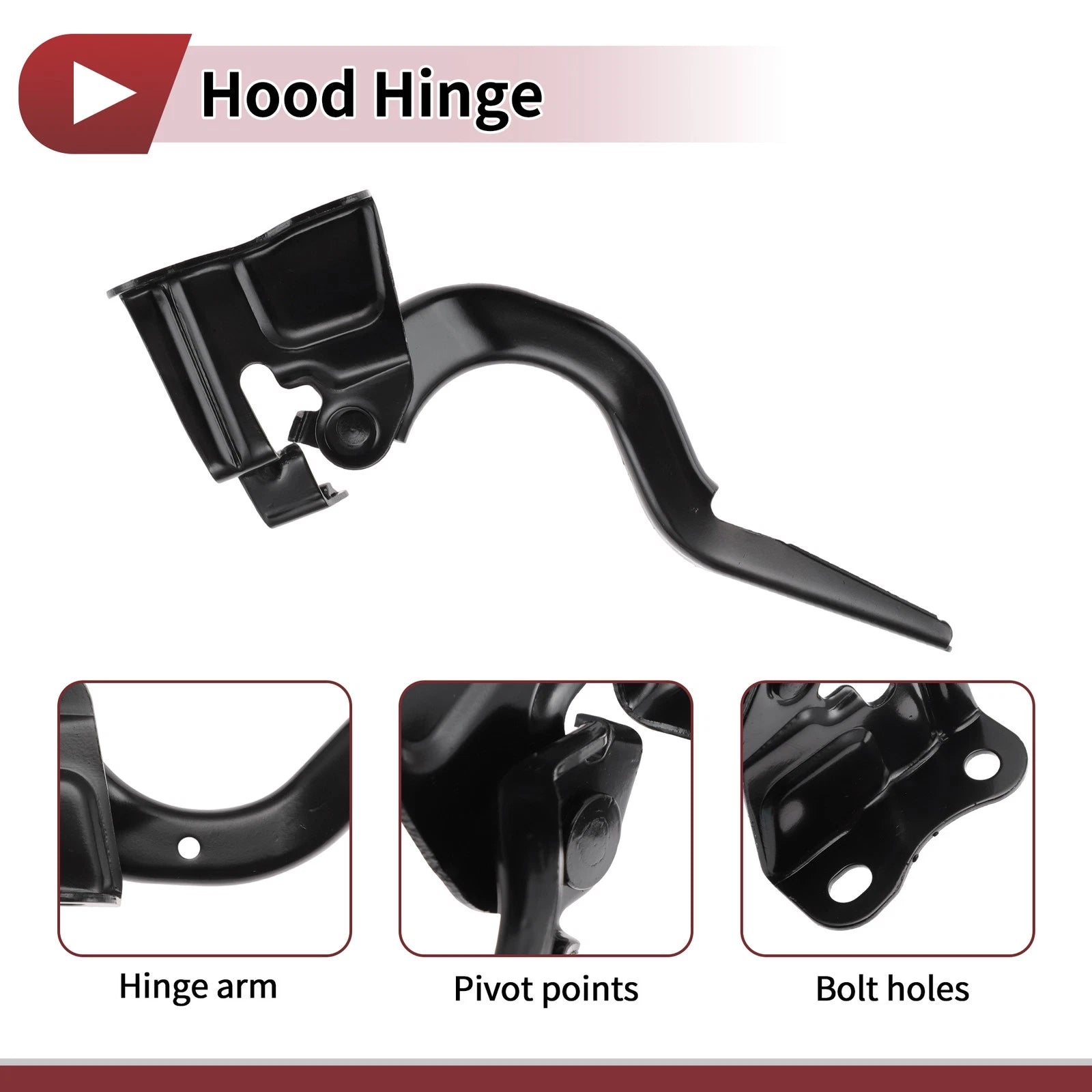 Hood Hinge for Toyota Vios (2014) Left Side 1 pcs