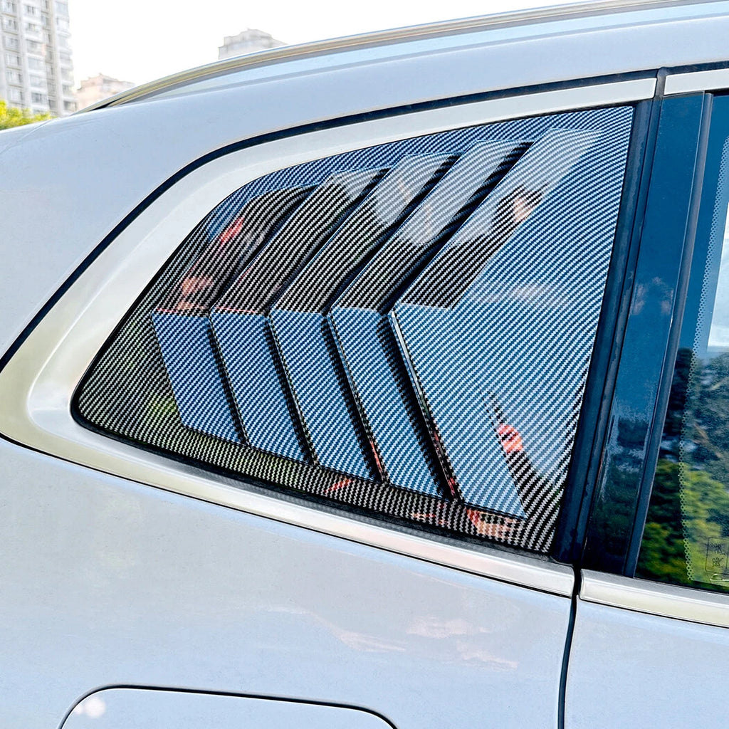 Carbon Look Rear Quarter Window Louver Scoop Vent Cover for BMW X3 G01 (2018–Present)