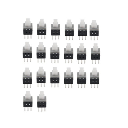 20PCS 5.8x5.8x10mm 6 Pins Push Button Switch for Automotive Applications