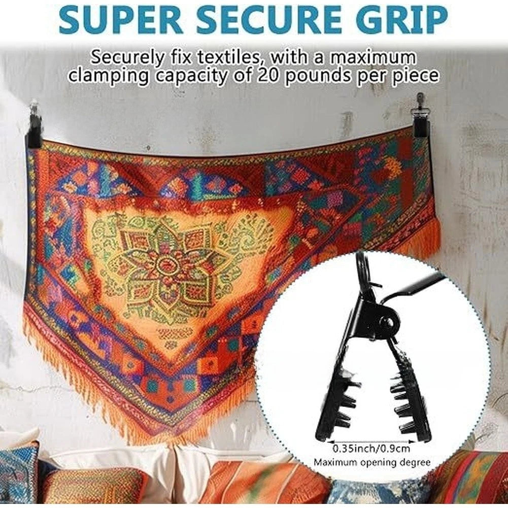 Strong Jaw Locking Blanket Clip for Craft Display Tool Tapestry