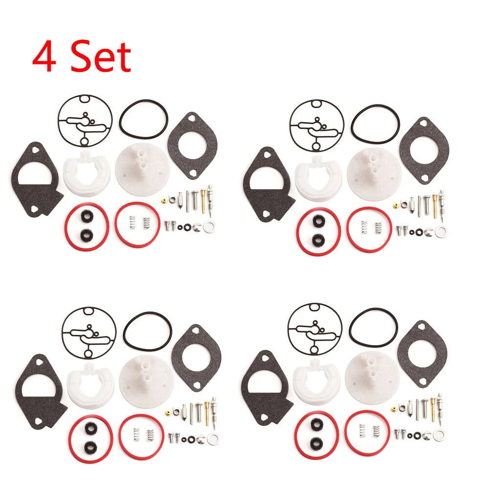Set of 4 Carburetor Overhaul Kits for Briggs & Stratton Nikki (796184)