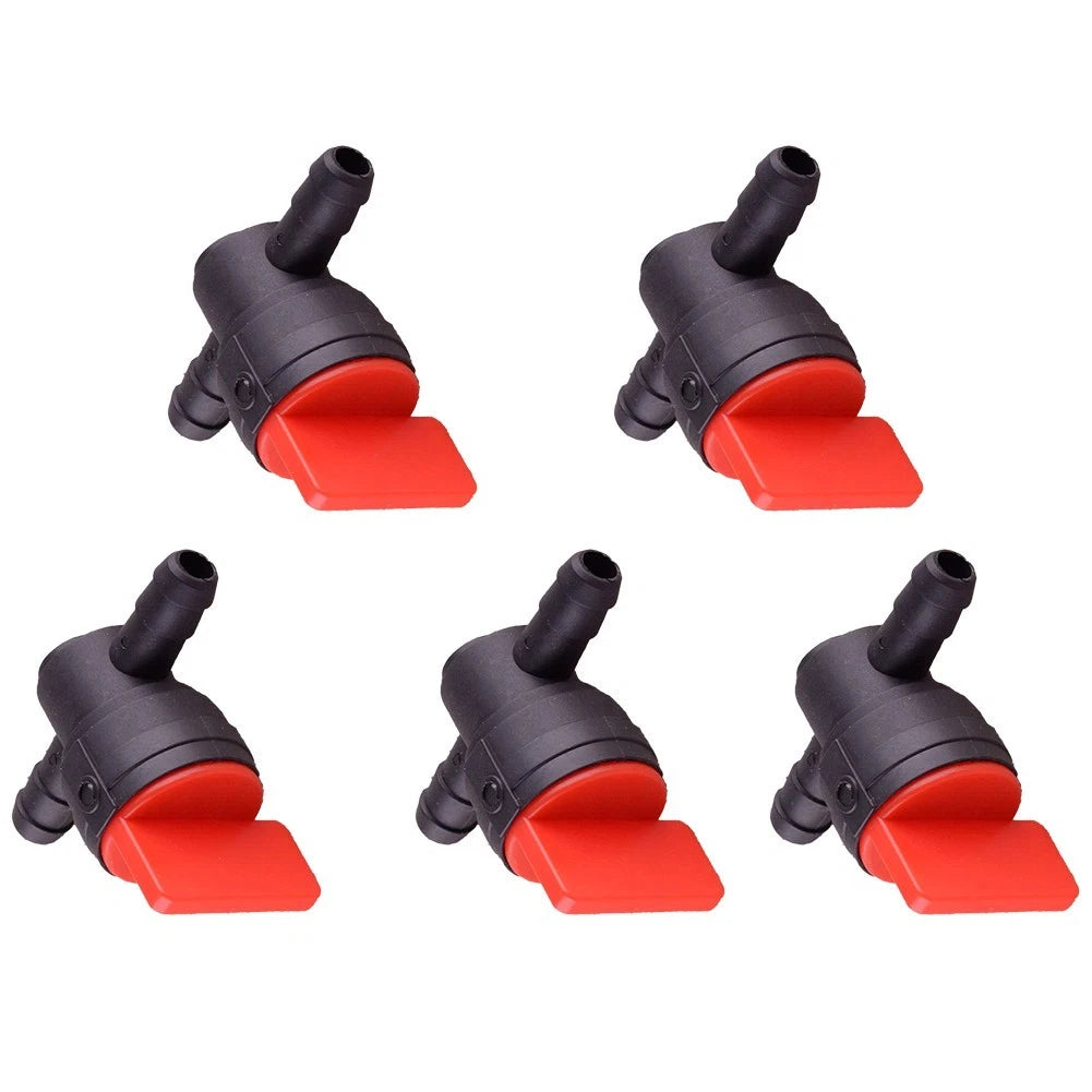 5 Pack Fuel Tap Inline On/Off Filter Switch for Motorcycle