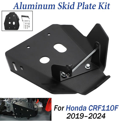 Skid Plate Kit for Honda CRF110F (2019–2024) Aluminum Bash Guard Protector