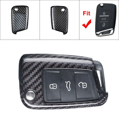 Remote Key Fob Shell Cover for VW MK7 Golf Jetta (2015–Present) Carbon Fiber
