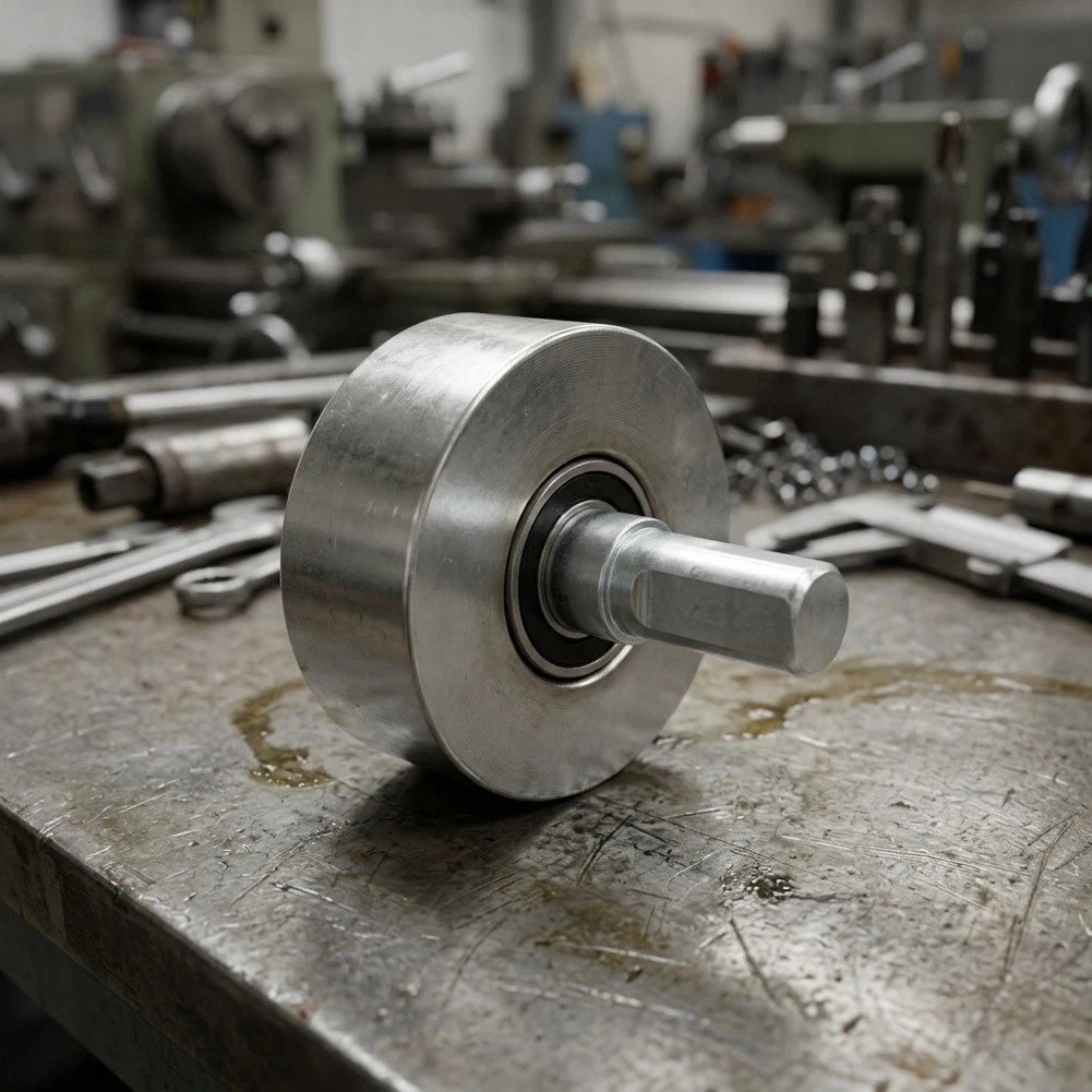 Steel Flat Roller with Low Friction Bearings for Profile Wrapping Machines
