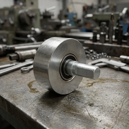 Steel Flat Roller with Low Friction Bearings for Profile Wrapping Machines