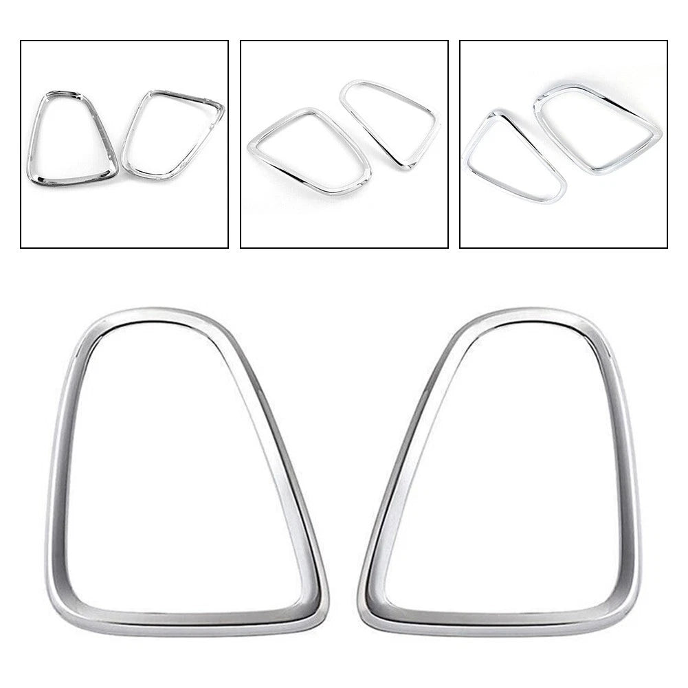 Transform Your For Mini For Cooper with Silver Tail Light Cover Trim 2PCS Set