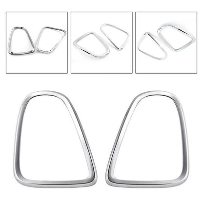 Transform Your For Mini For Cooper with Silver Tail Light Cover Trim 2PCS Set