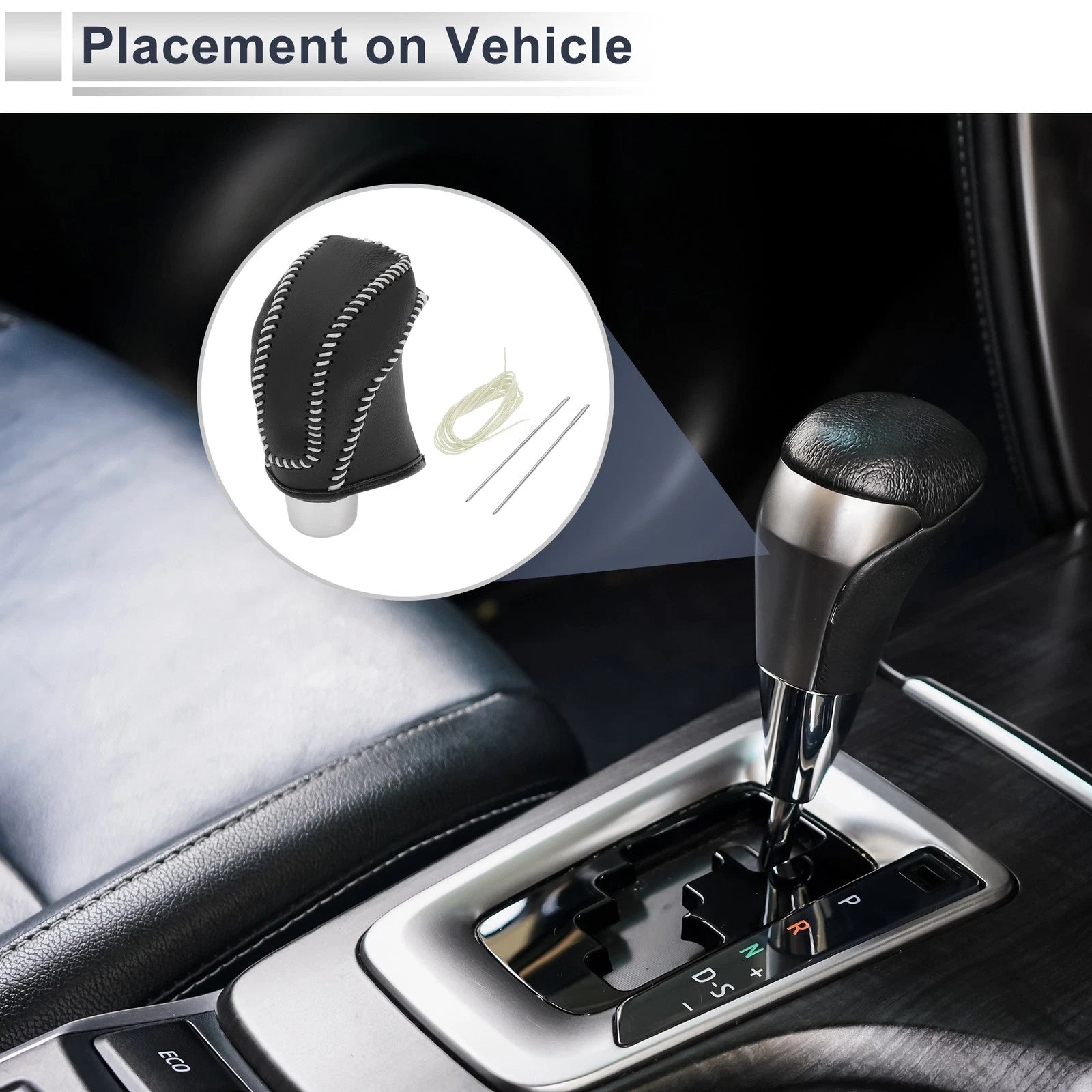 Gear Shift Knob Cover Replacement for Subaru Impreza (2017–2023) Black