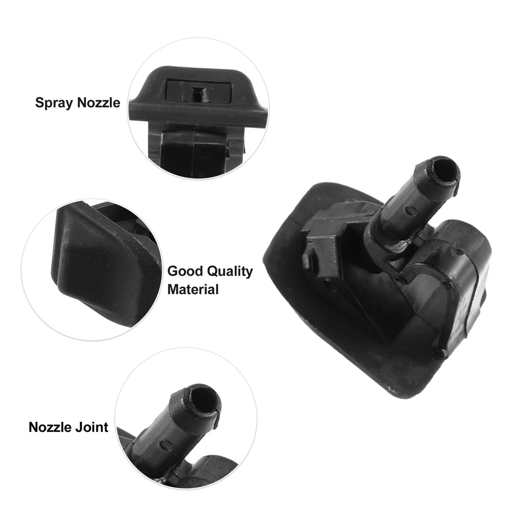 2X Front Windshield Washer Nozzle Wiper Spray Jet for Jeep Wrangler (2002–2012)