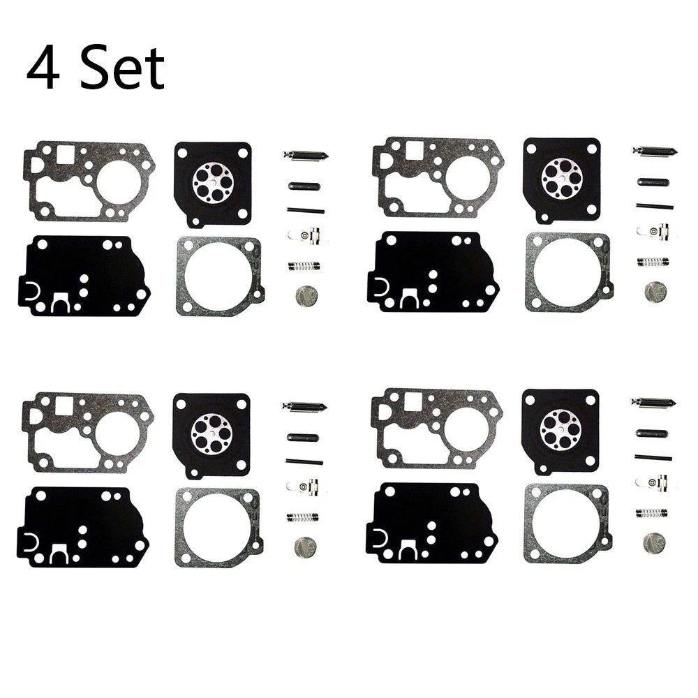 Set of 4 Carburetor Gasket Repair Kit for Zama RB-142, Homelite C1U-W32, C1U-W32A