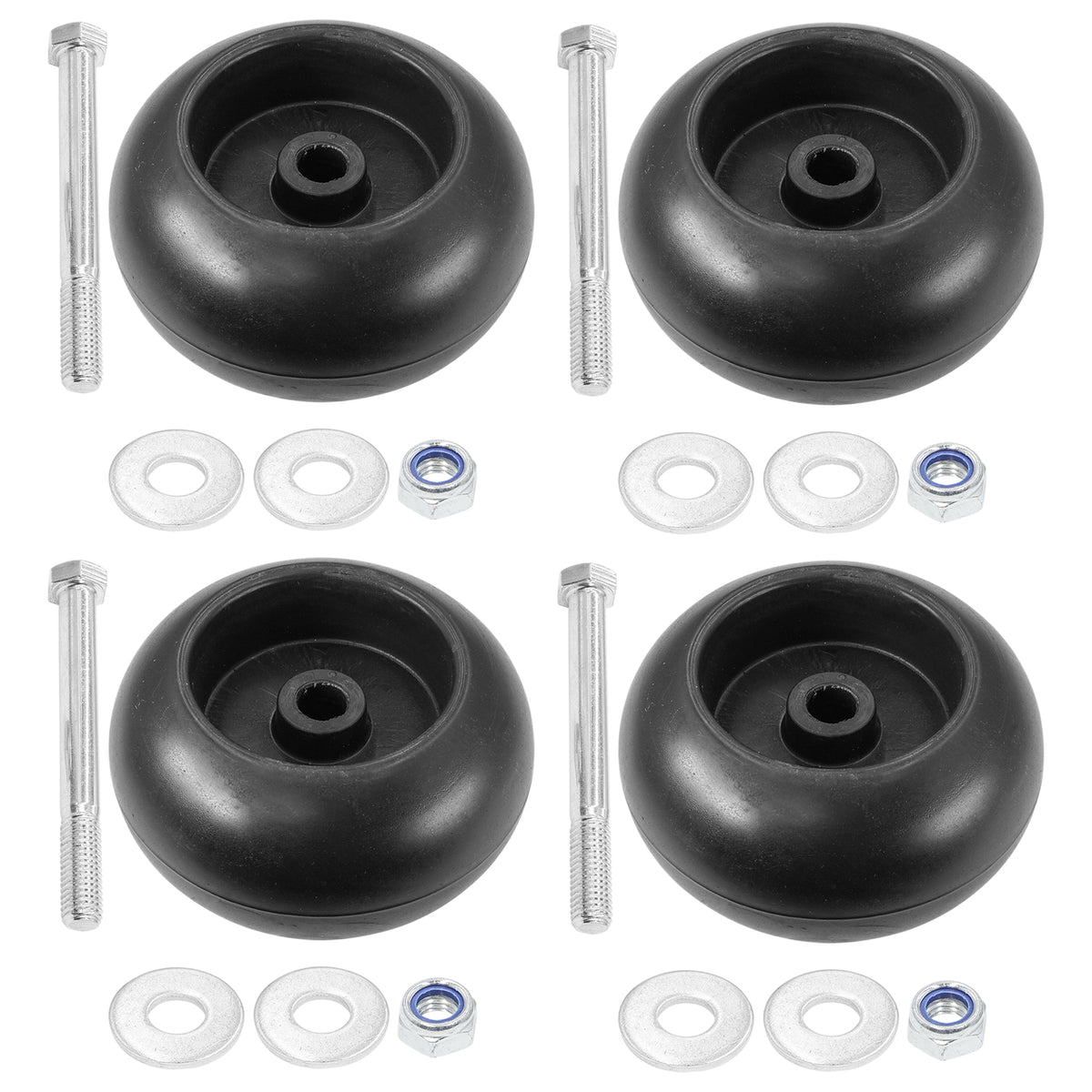 Deck Wheels with Bolt Kit for Hustler Fastrak SD SD FX600 (2001–2008)