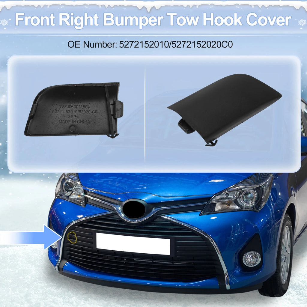 Tow Hook Cover Cap Right Front OEM Replacement for Toyota Corolla (2007–2009)
