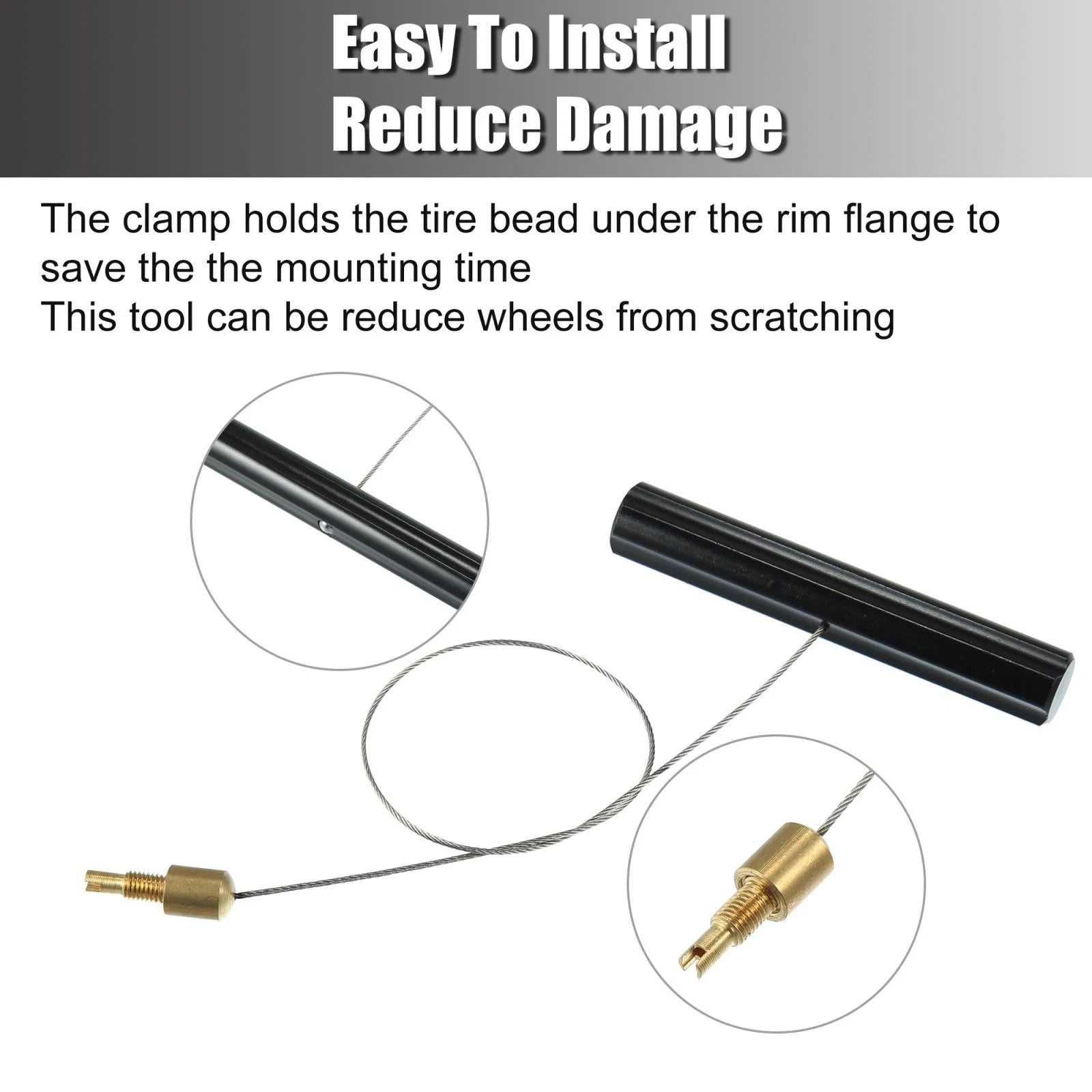 Tire Valve Stem Fishing Tool Puller with Valve Core Remover for Car and Motorcycle