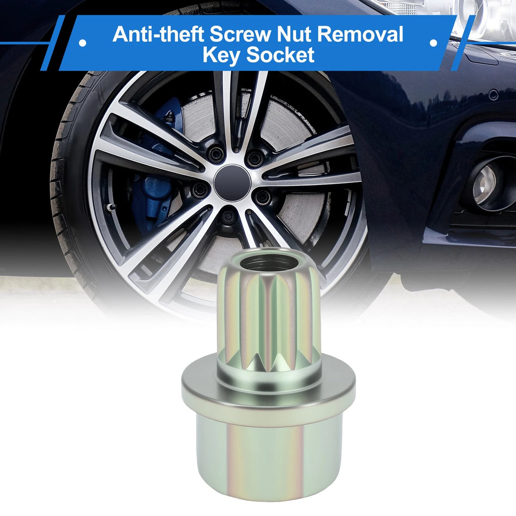 Wheel Lock Lug Nut Key Adapter for BMW Anti Theft Removal (2007–2015)