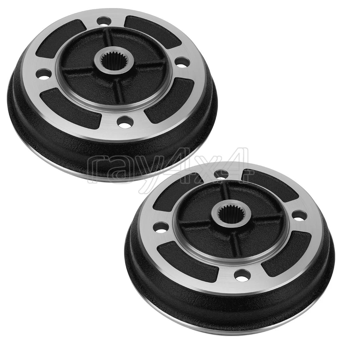 2X Front Brake Drums for Kawasaki Mule (2020–2030) KAF540 KAF540E KAF620B