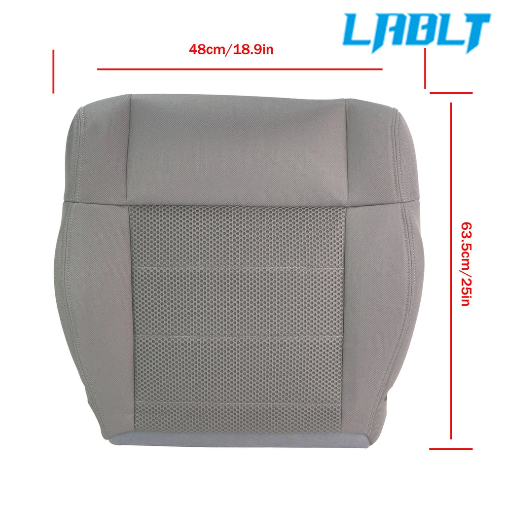 Seat Cover for Jeep Wrangler (2007–2012) Gray Cloth Driver Bottom