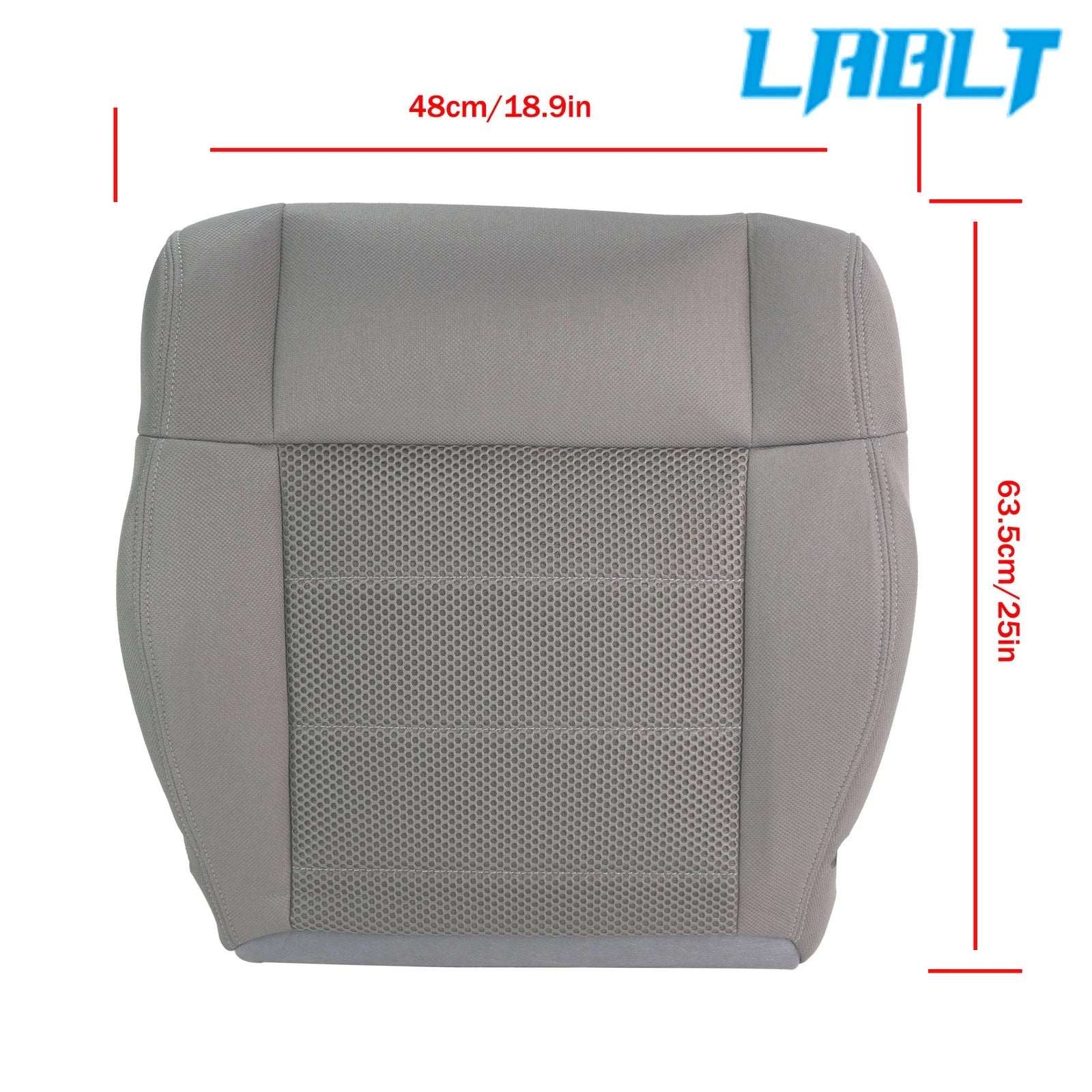 Seat Cover for Jeep Wrangler (2007–2012) Gray Cloth Driver Bottom