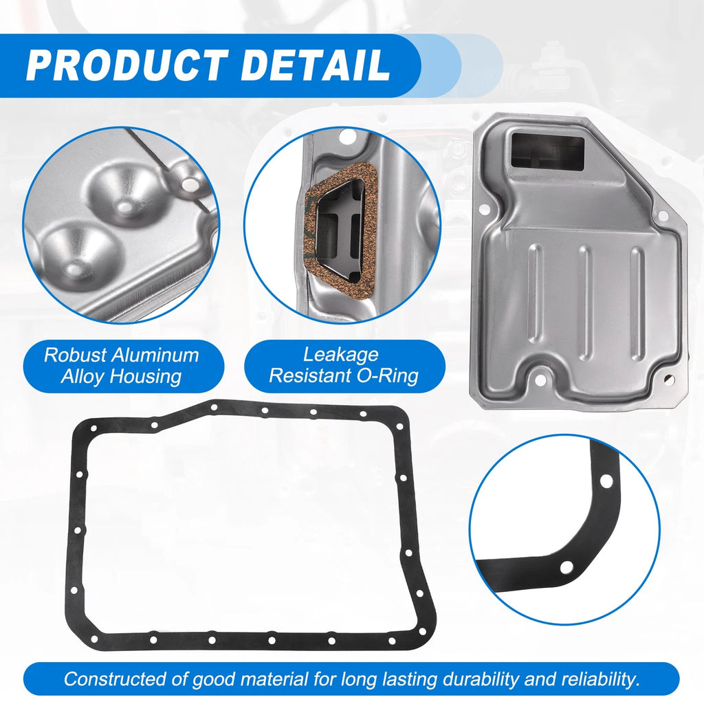 Transmission Filter Oil Pan Gasket Kit Replacement for Toyota A440F (1990–2007)