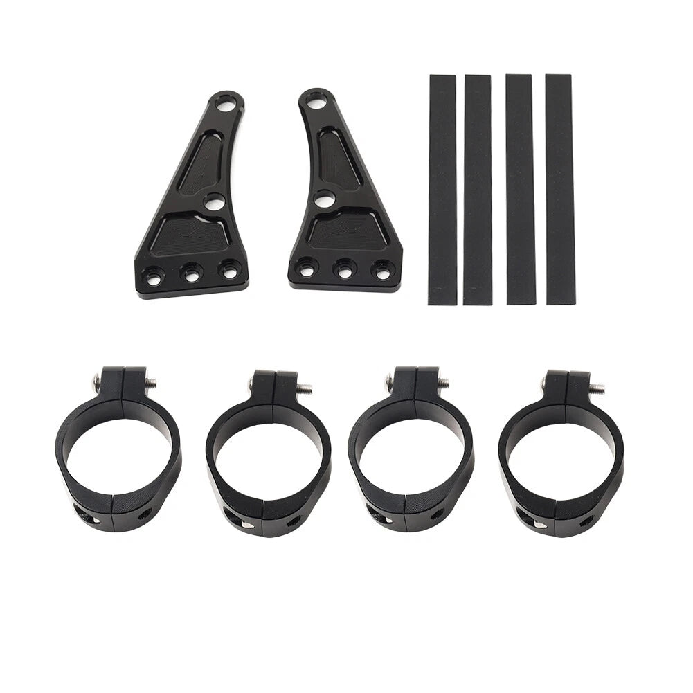 45MM Motorcycle Headlight Bracket Mount Clamp Fork Tube Holder For Harley