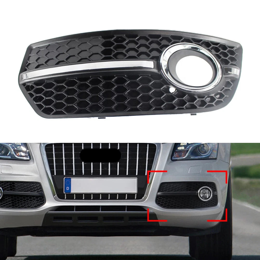 Fog Light Lamp Covers Trim for Audi Q5 (2009–2011) - Left, Black