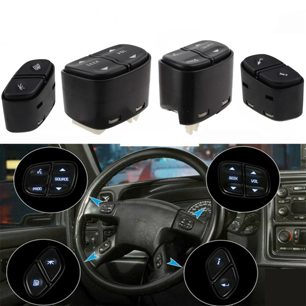 Steering Wheel Radio Volume Control Switch for GMC Silverado Cadillac