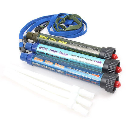 Portable Water Filter Straw for Camping Emergency Survival Gear (200ml)