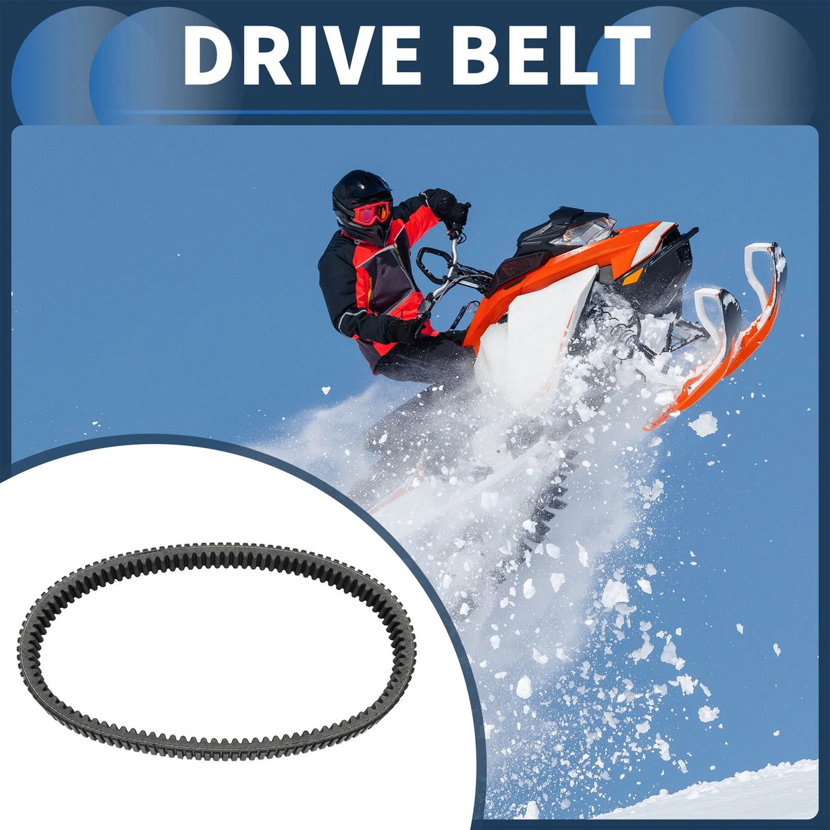 Drive Belt V-Belt No. 417300571 for Ski-Doo 850 E-TEC (2017–2024)