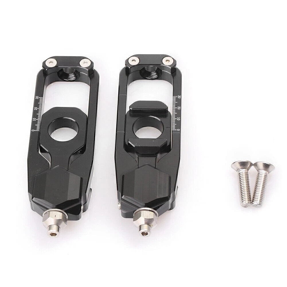 Rear Chain Regulator Tensioners Black Pair for Yamaha MT-09/FZ-09 (2013–2017)