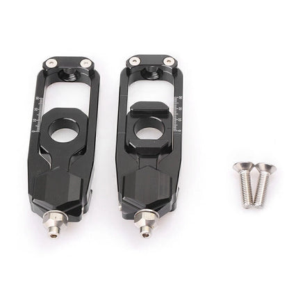 Rear Chain Regulator Tensioners Black Pair for Yamaha MT-09/FZ-09 (2013–2017)