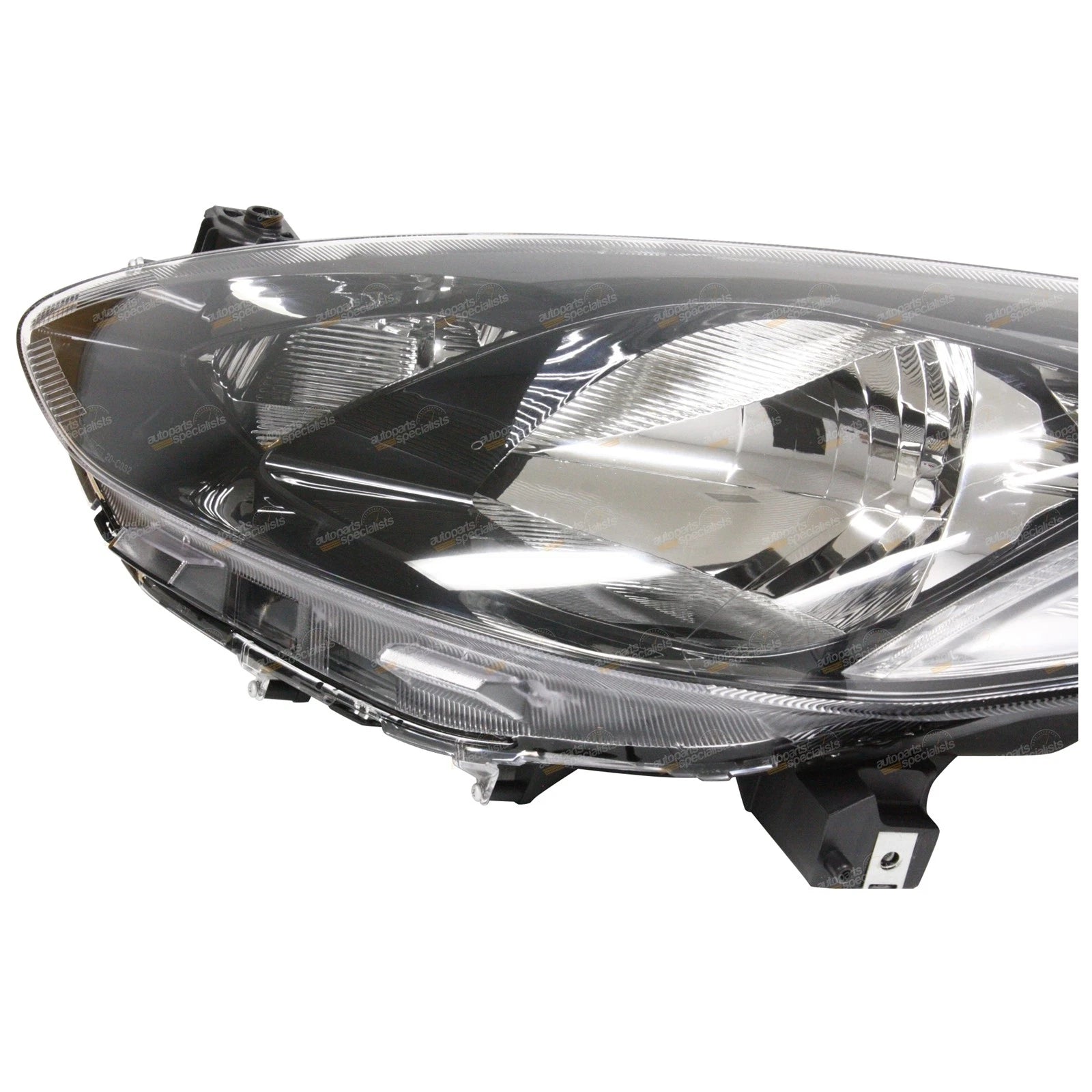 LH Black Headlight for Mazda 2 (2007–2014) DE Genki Maxx Neo LHS