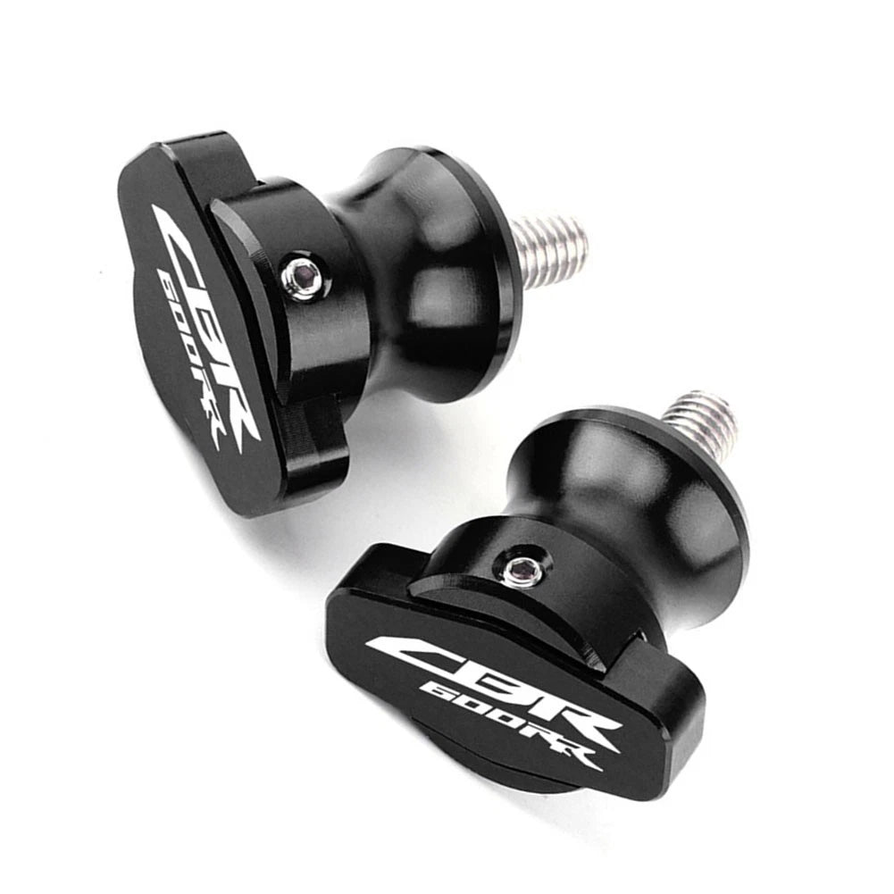 2x Motorcycle Swingarm Sliders Spools Stand Screws M8 For Honda CBR600RR 2003-17